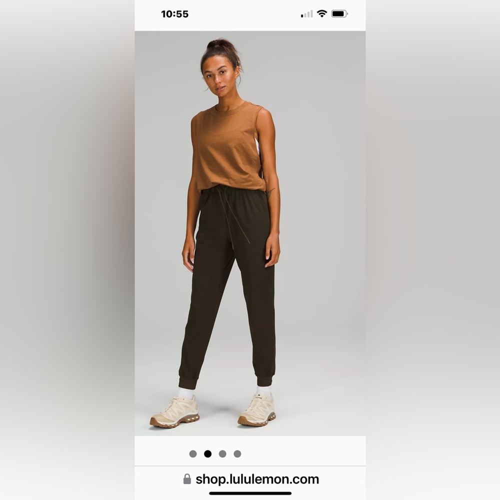 Lululemon stretch joggers. Moisture wicking fabric. Sporty, casual, dressed up